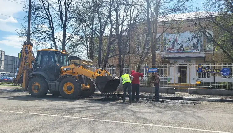 Ямочный ремонт в Кропоткине в полном разгаре