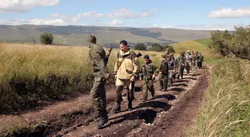 Воспитанники детского военно-патриотического клуба «Патриот» провели выходные в горах Отрадненского района