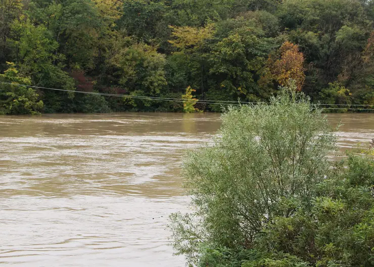 Уровень воды в реке Кубань повышен
