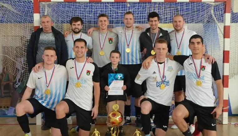 Футболисты Кавказского района в составе команды «Тельман» одержали победу в первенстве Гулькевичского района по мини-футболу