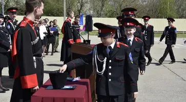 Кадеты Кропоткинского казачьего кадетского корпуса им.Г.Н.Трошева выбрали атамана