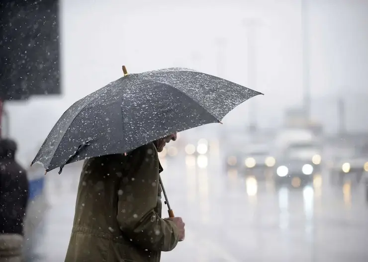 В начале недели на Кубани ожидается дождь с мокрым снегом и резкие колебания температур
