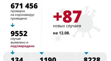 У 87 человек в регионе подтвердился коронавирус