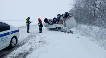 В Кавказском районе опрокинулась «Газель»