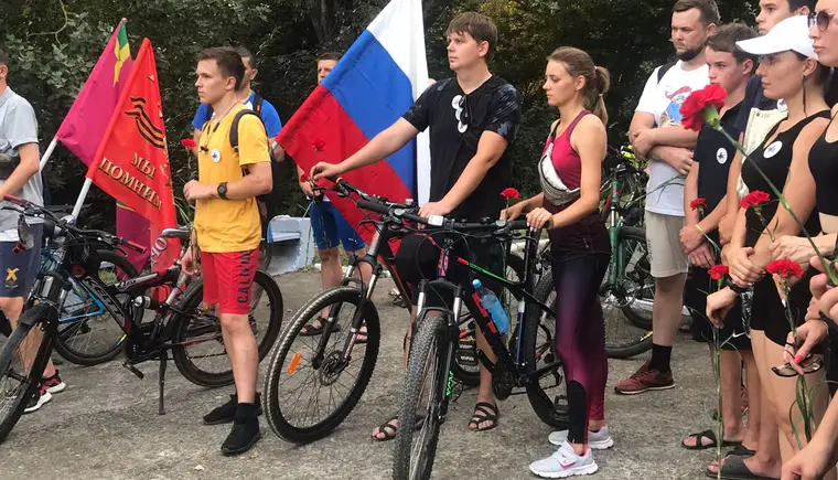 Жители Кропоткина приняли участие в велопробеге, посвященном подвигу урюпинцев