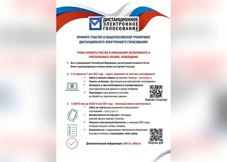 ТИК «Кавказская» приглашает принять участие в тренировке дистанционного голосования ?