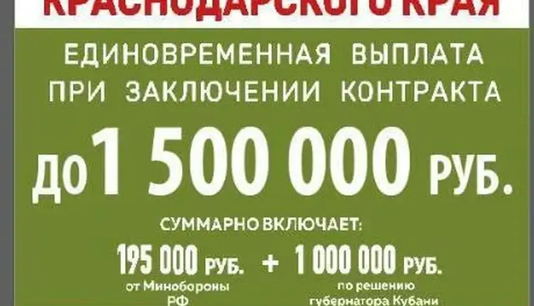 92 жителя Кавказского района с начала года заключили контракт на воинскую службу в зоне боевых действий