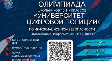 В Московском университете МВД России имени В.Я. Кикотя проводится Всероссийская олимпиада школьников «Университет цифровой полиции»