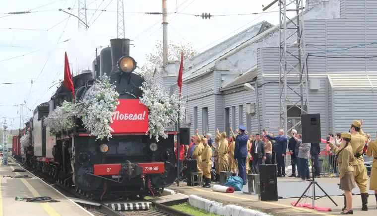 В Кропоткин прибыл ретро-поезд «Победа»