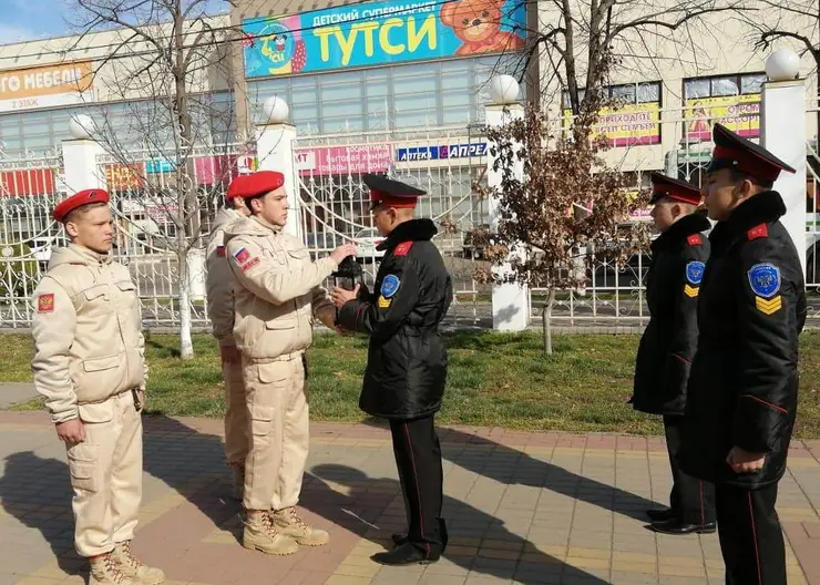 В Кавказском районе прошла краевая патриотическая акция «Эстафета памяти»