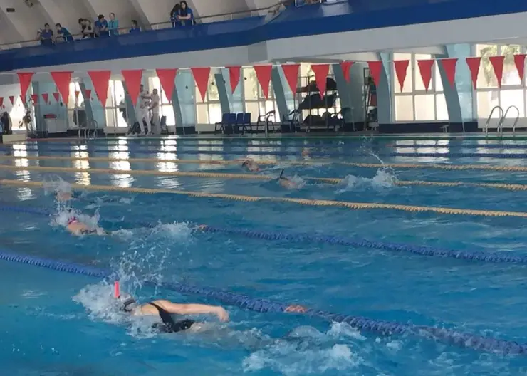 В Кропоткине проходят краевые соревнования по плаванию в ластах