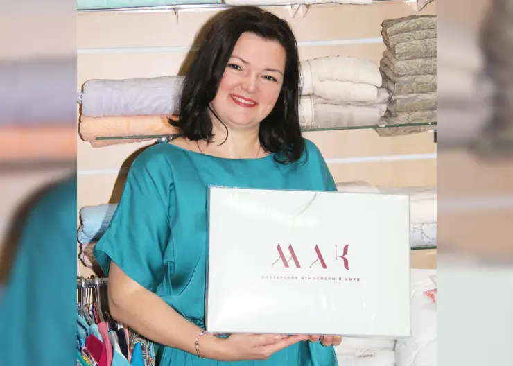 Татьяна Маковозова развивает в Кропоткине собственное производство текстильных изделий