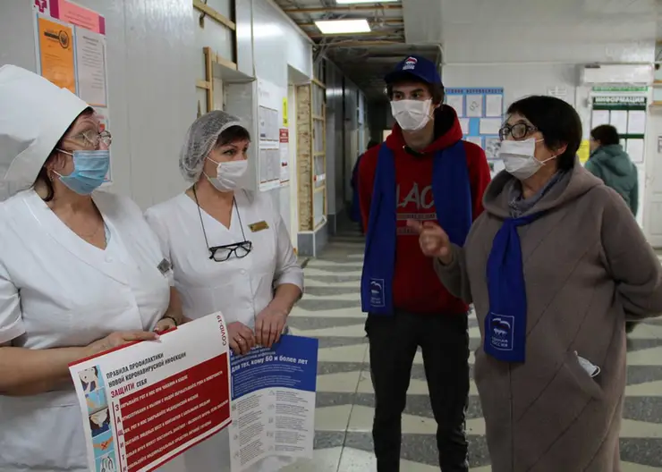 Степень защиты от пандемии в больницах района поверили «единороссы» и волонтеры