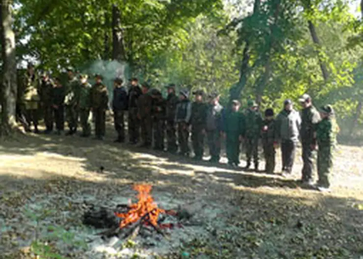 Очередное испытание ожидало ребят детского военно-патриотического клуба «Патриот» в прикубанском лесу