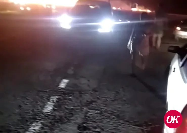 В Кавказском районе полыхает поле
