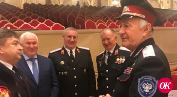 Директор Кропоткинского казачьего кадетского корпуса имени Г.Н.Трошева Виктор Рыба принимал участие в первом отчетном Большом круге Всероссийского казачьего общества в Москве