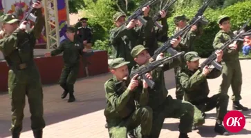 В парке культуры и отдыха г.Кропоткина провели спортивную игровую программу для воспитанников военно-патриотического клуба «Патриот»