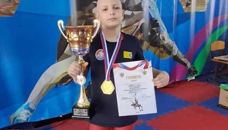 Юный Даниил Карев из Кропоткина делает немалые успехи в вольной борьбе