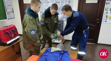 Кадеты казачьего корпуса познакомились с героями отряда «Кубань-СПАС»