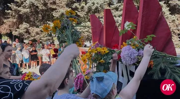 Сегодня, накануне траурной даты — 22 июня, в станице Кавказской провели акцию «За Родину»