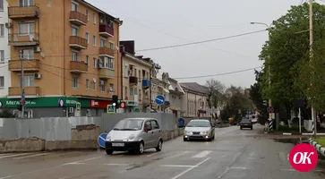 В Кропоткине на ул.Красной на участке дороги после ремонта коллектора открыто движение