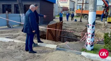 Почему на Красной шумит буровая машина?
