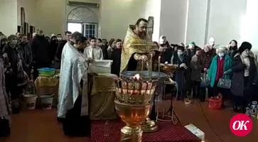 В Покровском соборе в праздник Крещения Господня  проведен чин великого освящения воды