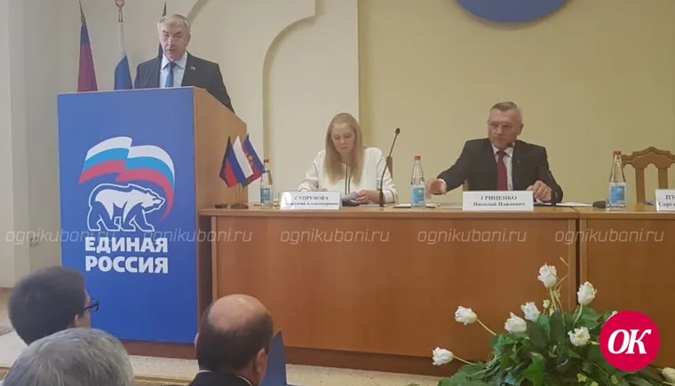 В Краснодаре проходит заседание президиума регионального отделения ВПП «Единая Россия» под председательством Николая Гриценко