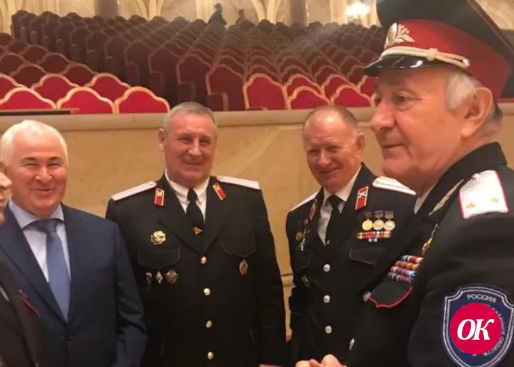 Директор Кропоткинского казачьего кадетского корпуса имени Г.Н.Трошева Виктор Рыба принимал участие в первом отчетном Большом круге Всероссийского казачьего общества в Москве