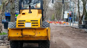view-bulldozer-chisinau-downtown-moldova