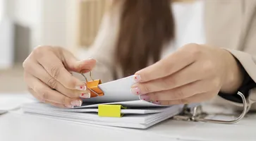 young-adult-organizing-documents