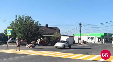 В преддверии нового учебного года в городе приступили к обновлению пешеходных переходов
