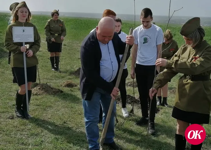 На въезде в станицу Дмитриевскую появился "Сад Памяти"