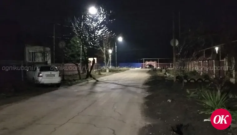 В станице Дмитриевской на улице Молодежной провели освещение