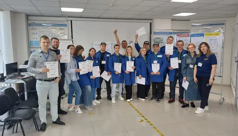 Сотрудники кубанского предприятия «КРАН ХОРС» освоили на практике бережливые инструменты