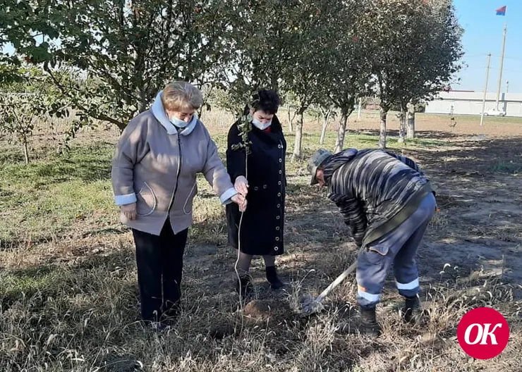 В станице Кавказской пополнили Сад Победы