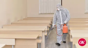 Депутат Совета Кропоткина выделил 25 тысяч рублей на дезинфекцию школы