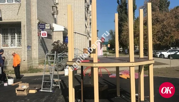 В Кропоткине завершается благоустройство прогулочных и подъездных зон