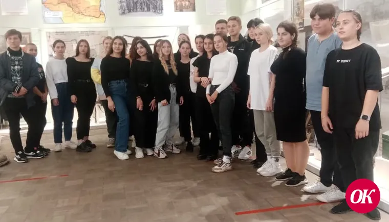 В городском краеведческом музее побывали учащиеся лицея №3 и студенты Кропоткинского медицинского колледжа