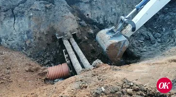 В Кропоткине образовался пятый провал канализационного коллектора
