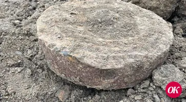 В станице Кавказской при прокладке газопровода обнаружена мина времен Великой Отечественной войны