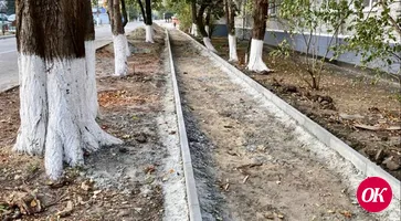 В Кропоткине обустраивают новые тротуары