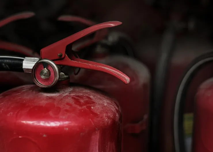 closeup-red-fire-extinguishers