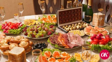 Вкусный новогодний стол