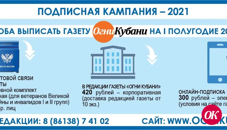 Не забудьте подписаться на газету
