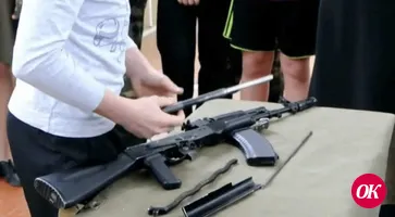 В Кропоткине состоялись военно-спортивные состязания юнармейских отрядов Кавказского района