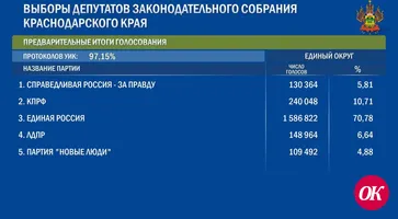 Центризбирком опубликовал предварительные итоги голосования