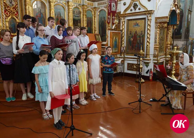 Концерт учащихся воскресной школы состоялся в Покровском соборе