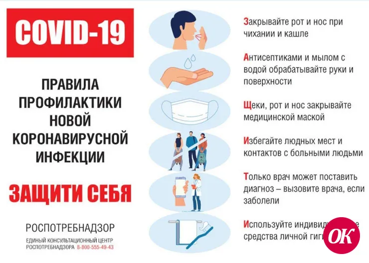 Простые правила, которые помогут снизить риск заражения COVID-19