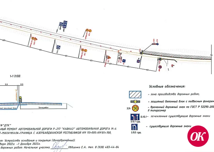На следующей неделе на федеральной трассе, которая проходит через Кропоткин, начнется ремонт